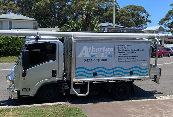 Atherton Plumbing & Gas Solutions truck